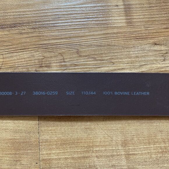 NWOT LEVI’S Men’s Sz 44 Brown 100% Full Grain Bovine Leather Belt Western Work - Picture 15 of 16